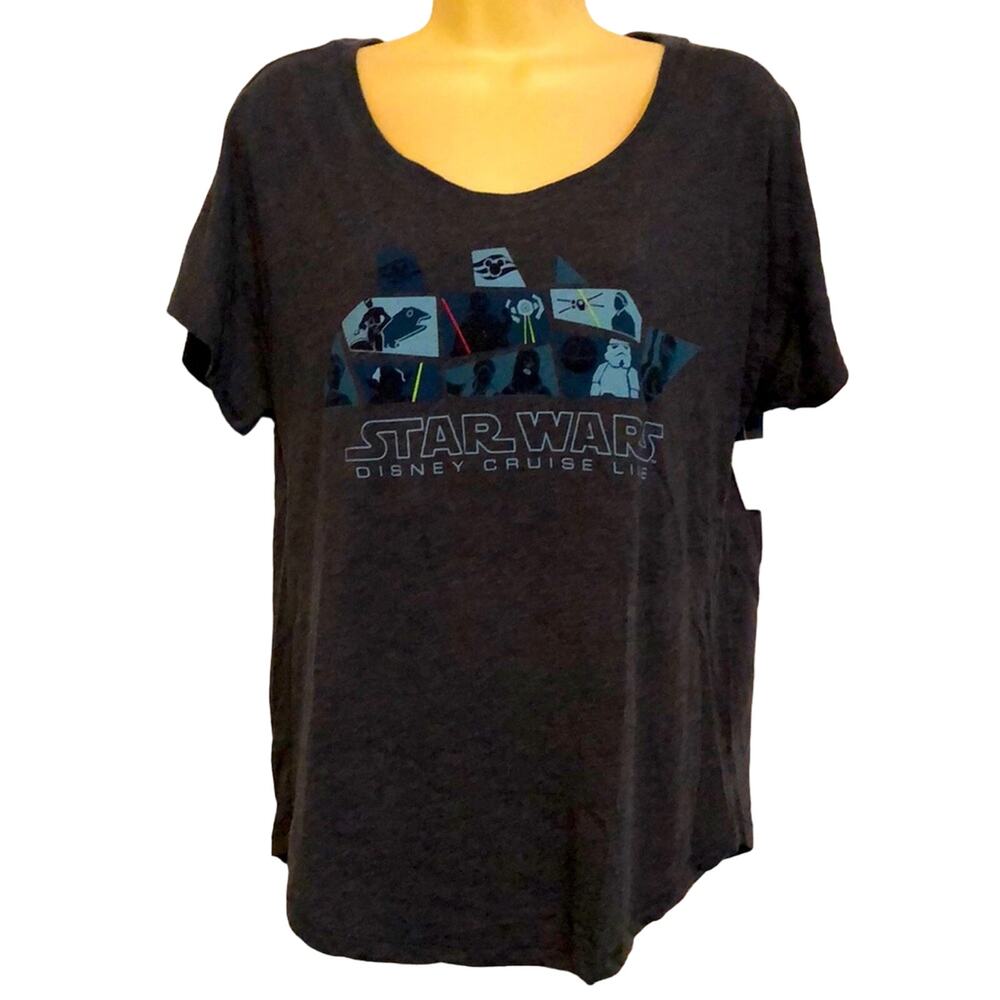 Disney Cruise Star Wars Tee Shirt Knit Top Woman Size Large NWT